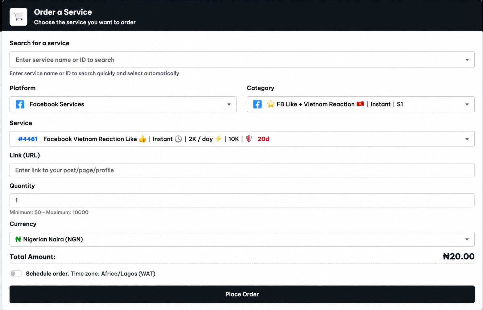 SMM Dashboard